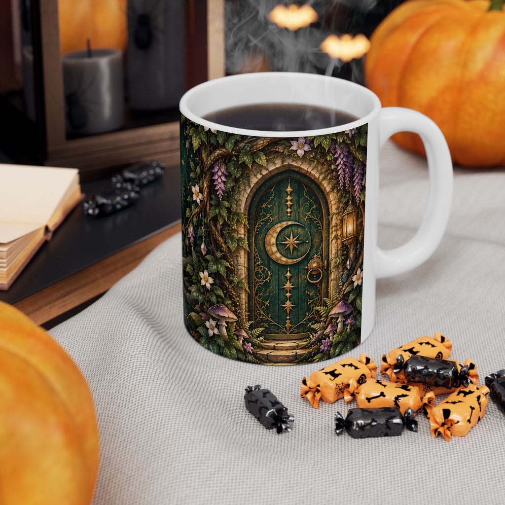 Enchanted Moonlit Forest Ceramic Mug