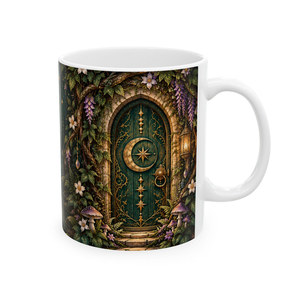 Enchanted Moonlit Forest Ceramic Mug
