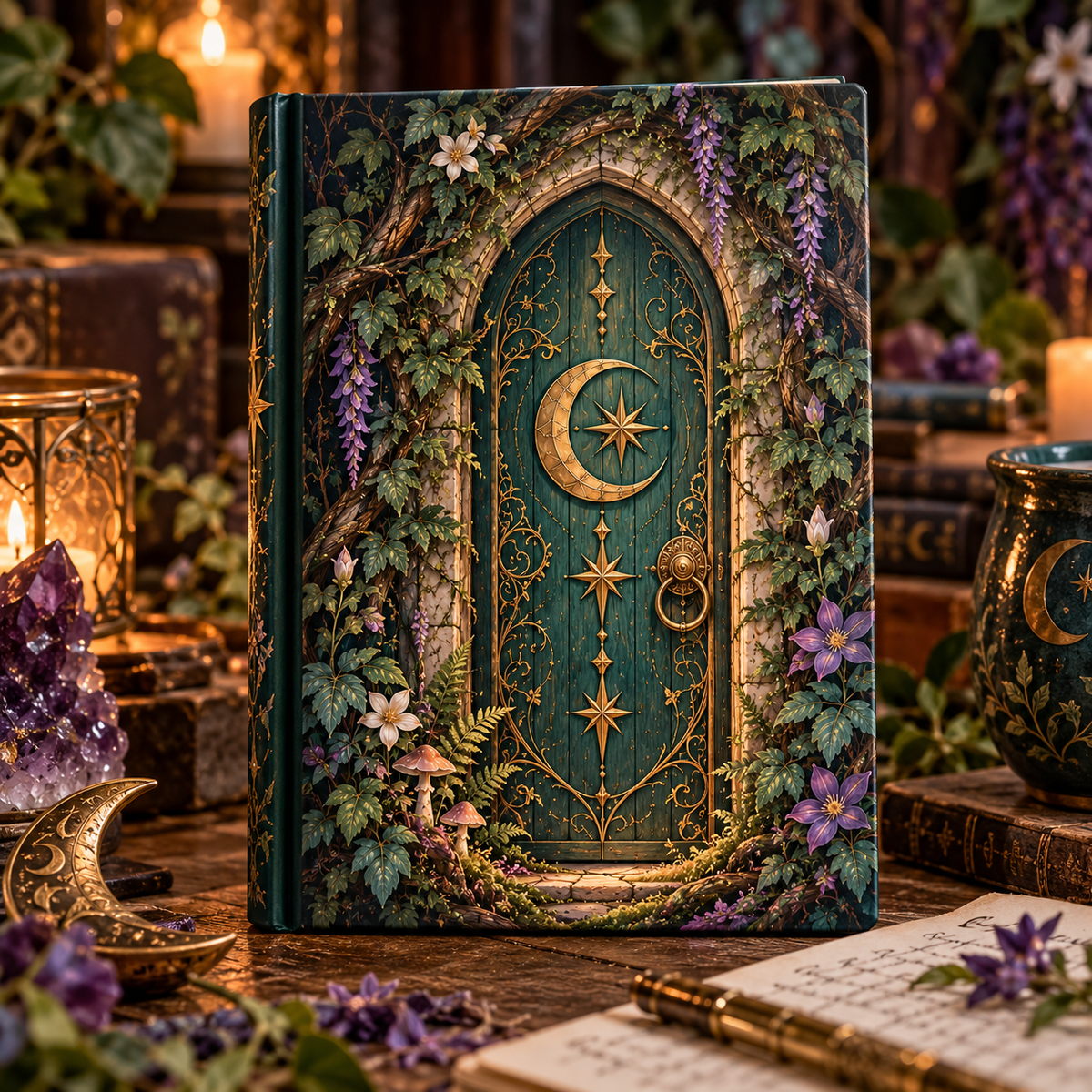 Enchanted Forest Door - Ruled Journal
