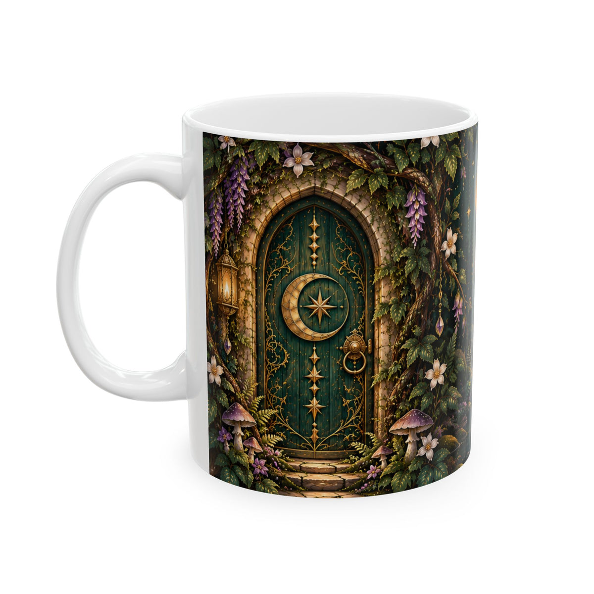 Enchanted Moonlit Forest Ceramic Mug