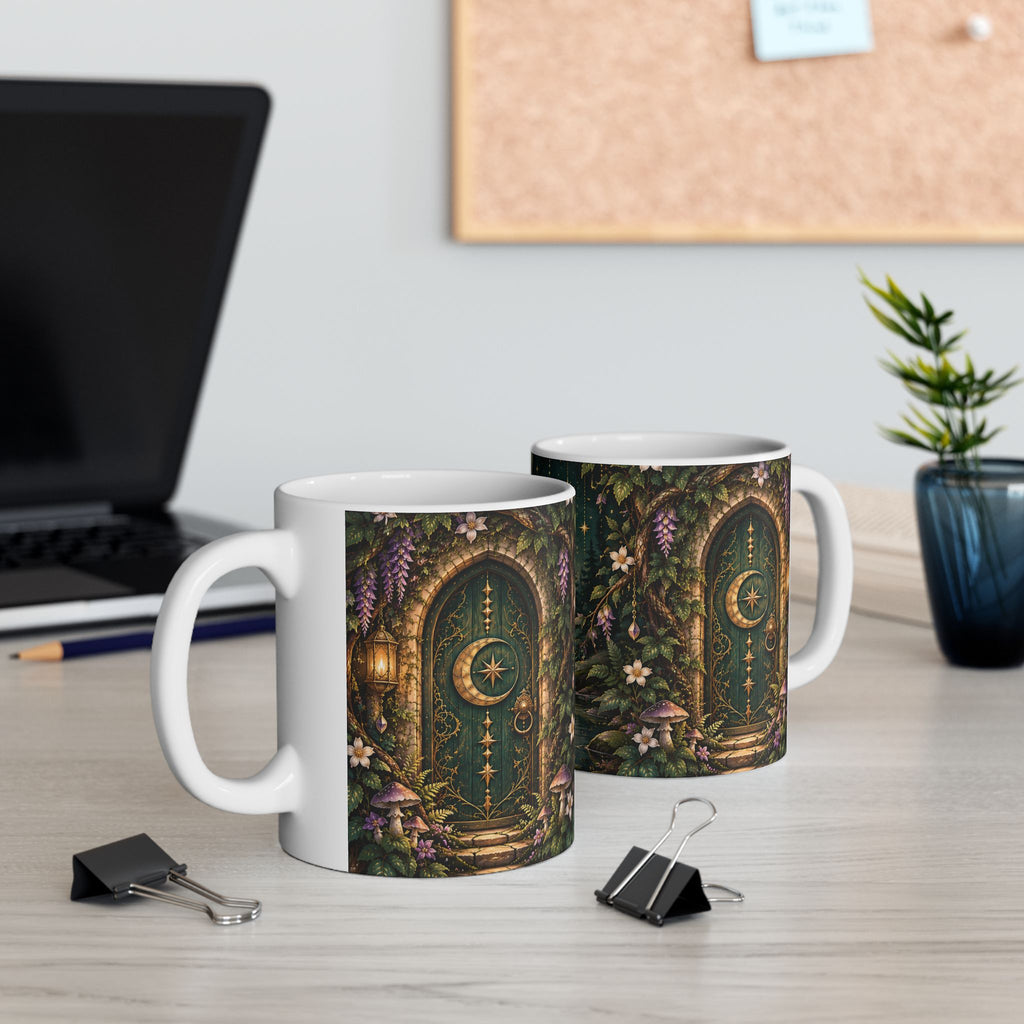 Enchanted Moonlit Forest Ceramic Mug