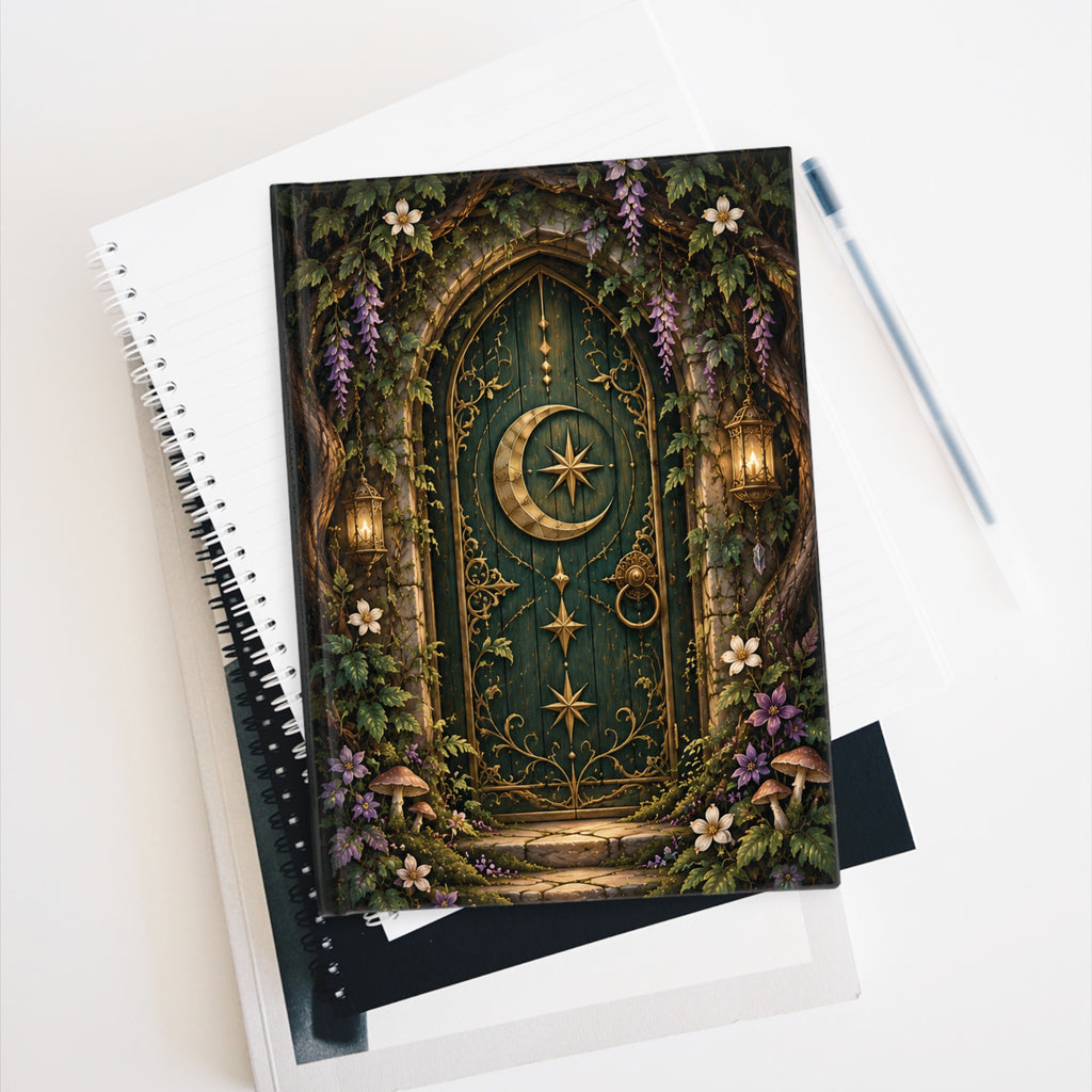 Enchanted Forest Door - Ruled Journal
